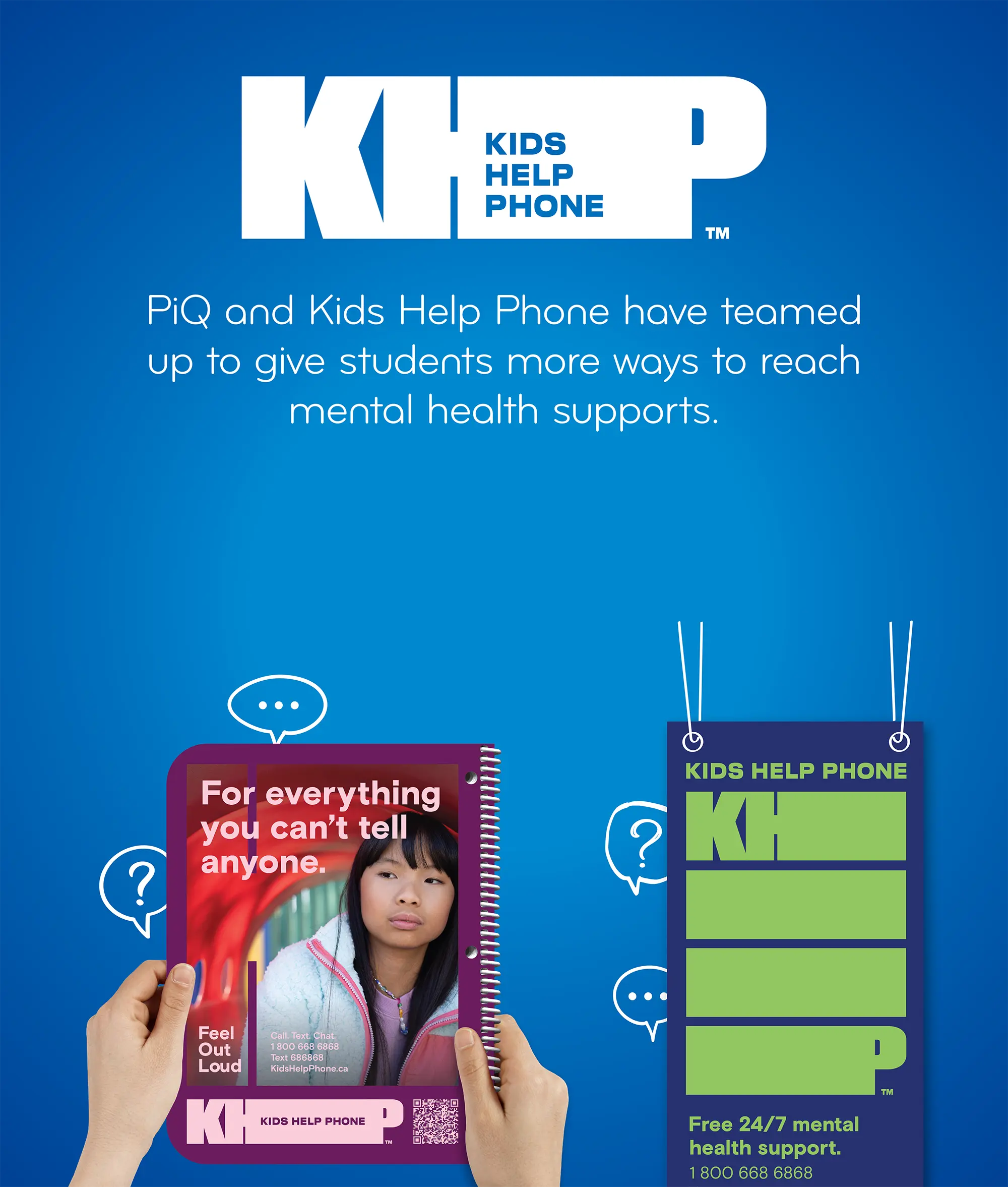 PiQ and Kids Help Phone have teamed up