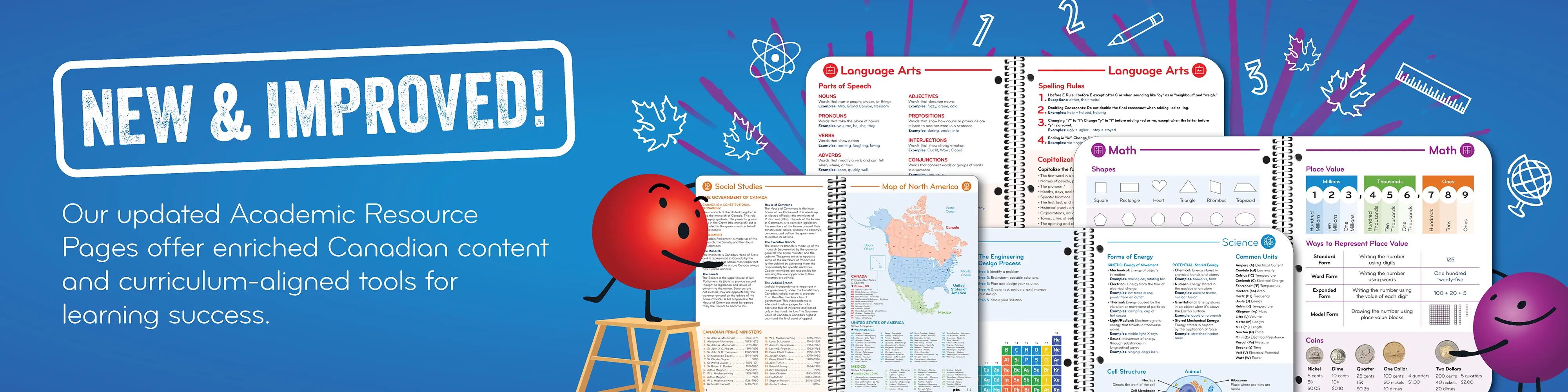 Our updated Academic Resource Pages offer enriched Canadian content and curriculum-aligned tools for learning success.