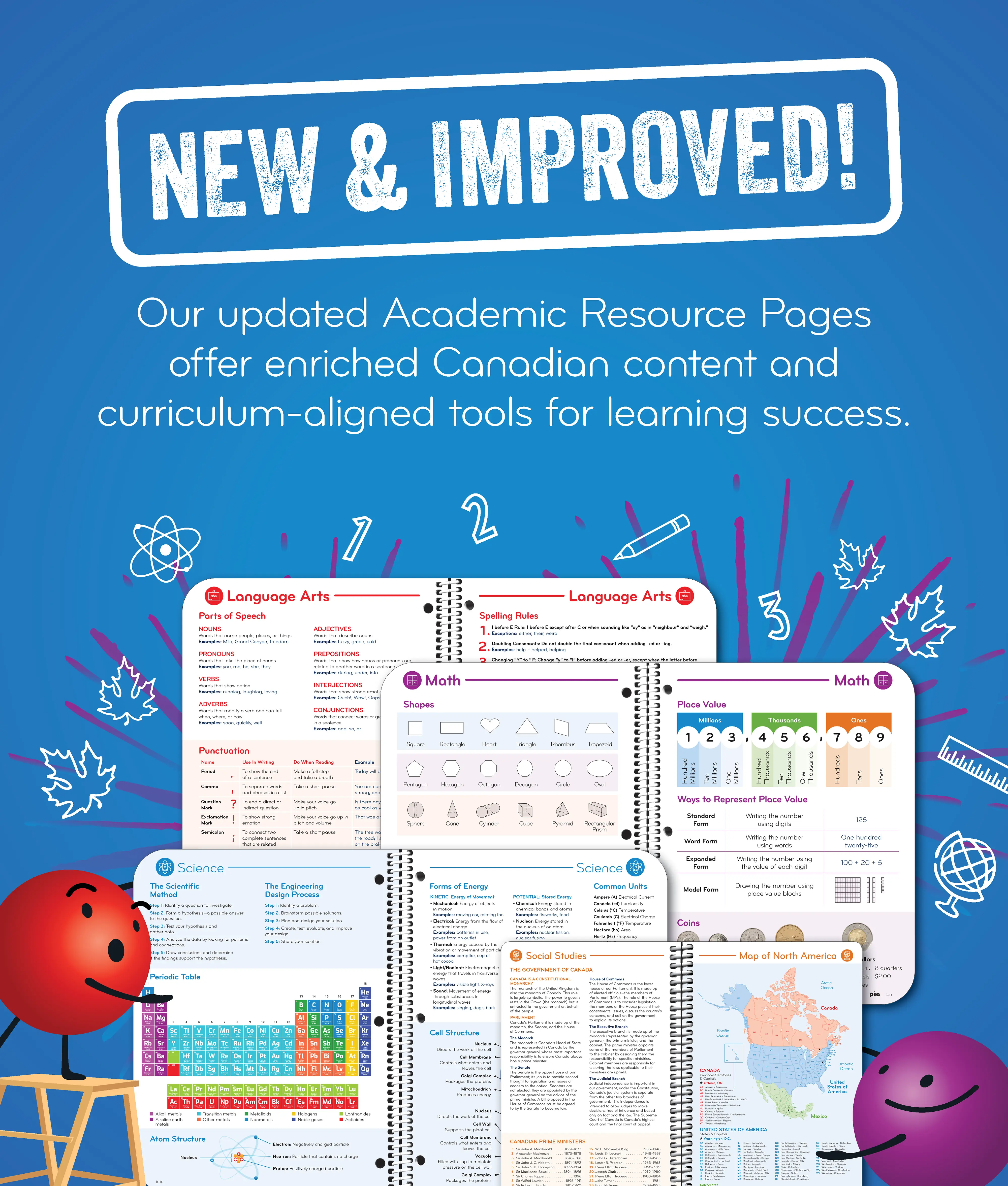 Our updated Academic Resource Pages offer enriched Canadian content and curriculum-aligned tools for learning success.