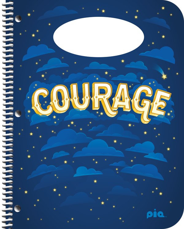 PiQ Potential Standard school agenda cover choices - Courage