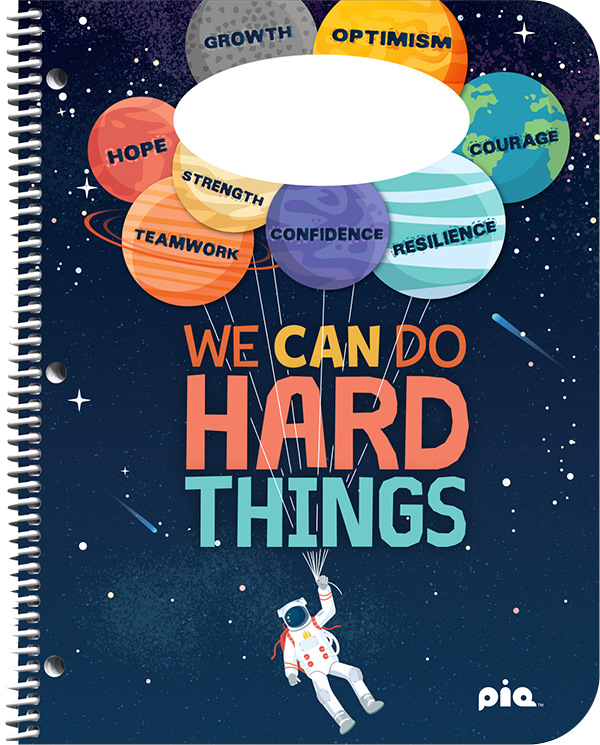 Standard school agenda cover choice - We Can Do Hard Things