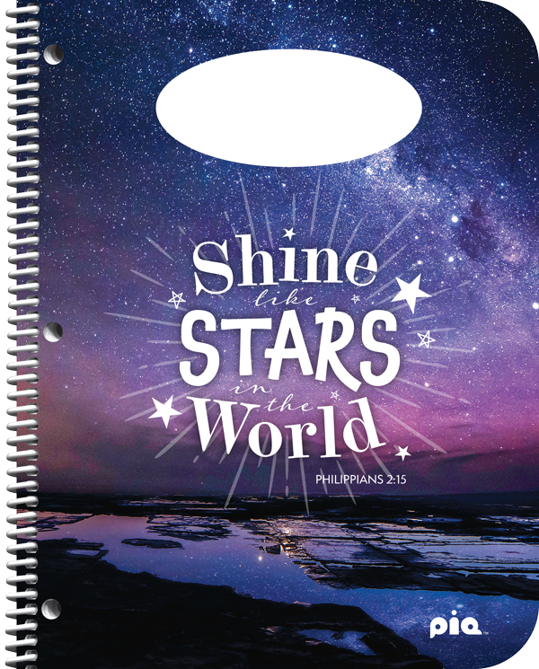 PiQ Potential Standard school agenda cover choices - Shine Like Stars