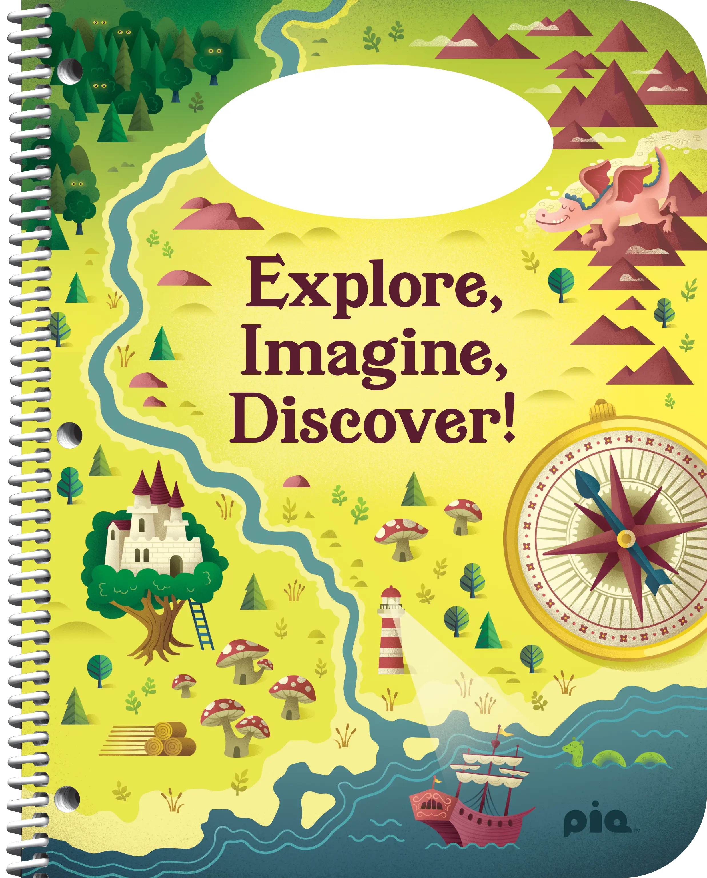 PiQ Potential Standard school agenda cover choices - Explore, Imagine, Discover!