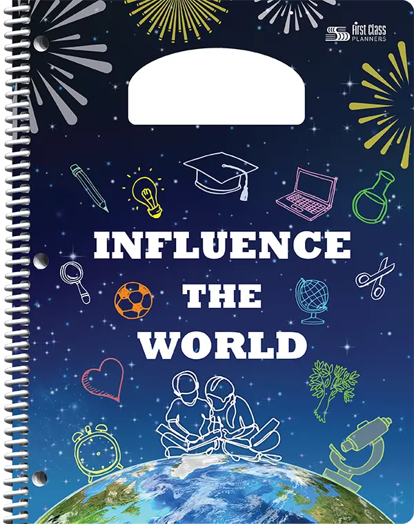PiQ Potential Standard school agenda cover choices - Influence the World