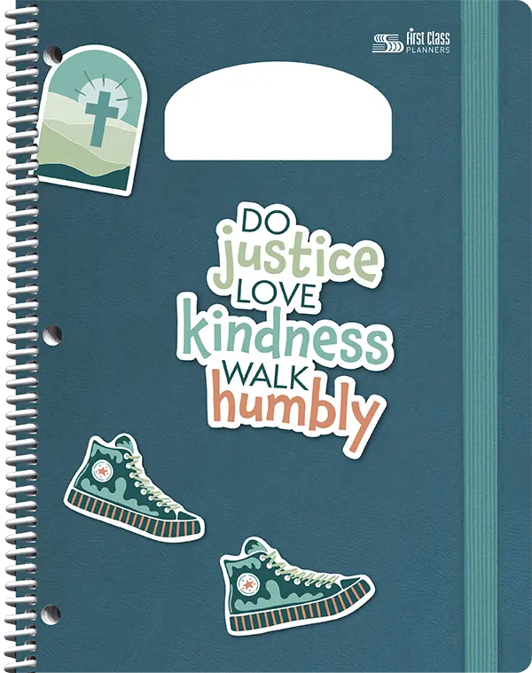 PiQ Potential Standard school agenda cover choices - Do, Love, Walk